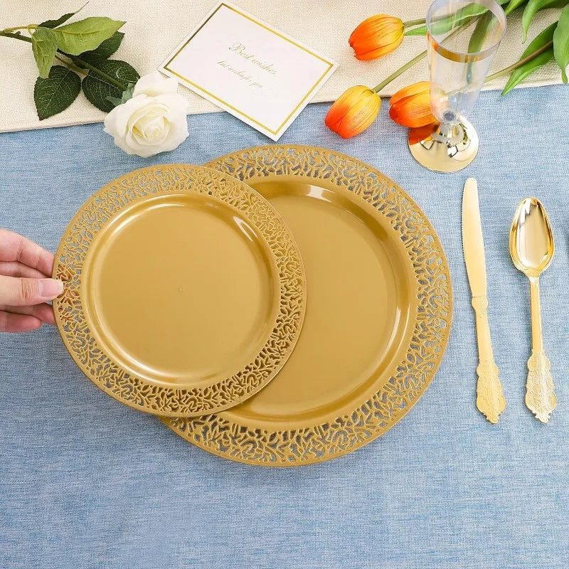 30-Guest Disposable Dinnerware Set