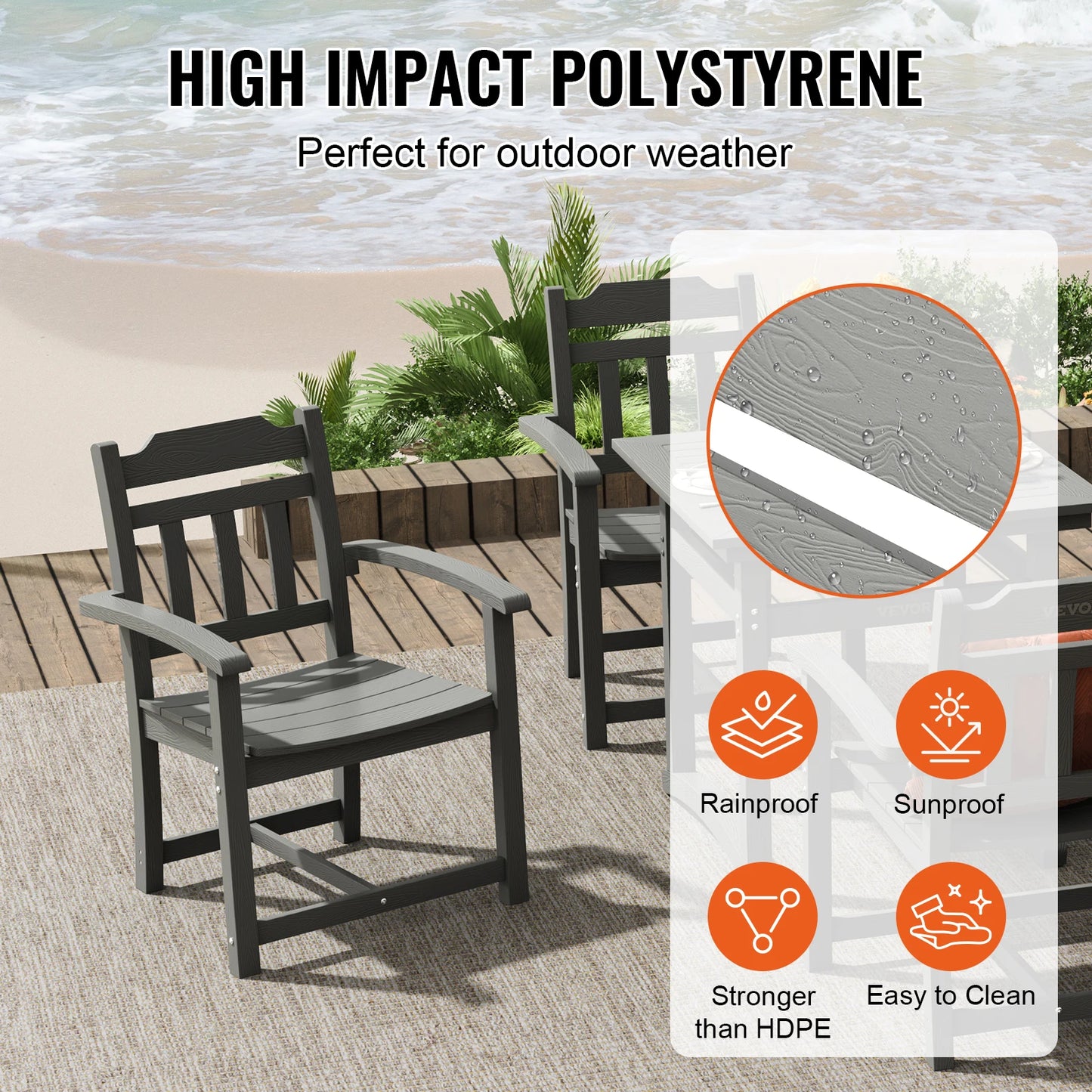 5 Pcs Outdoor Patio Dining Set