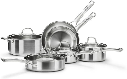 10 Pc Multi-layer Stainless Steel Cookware Set