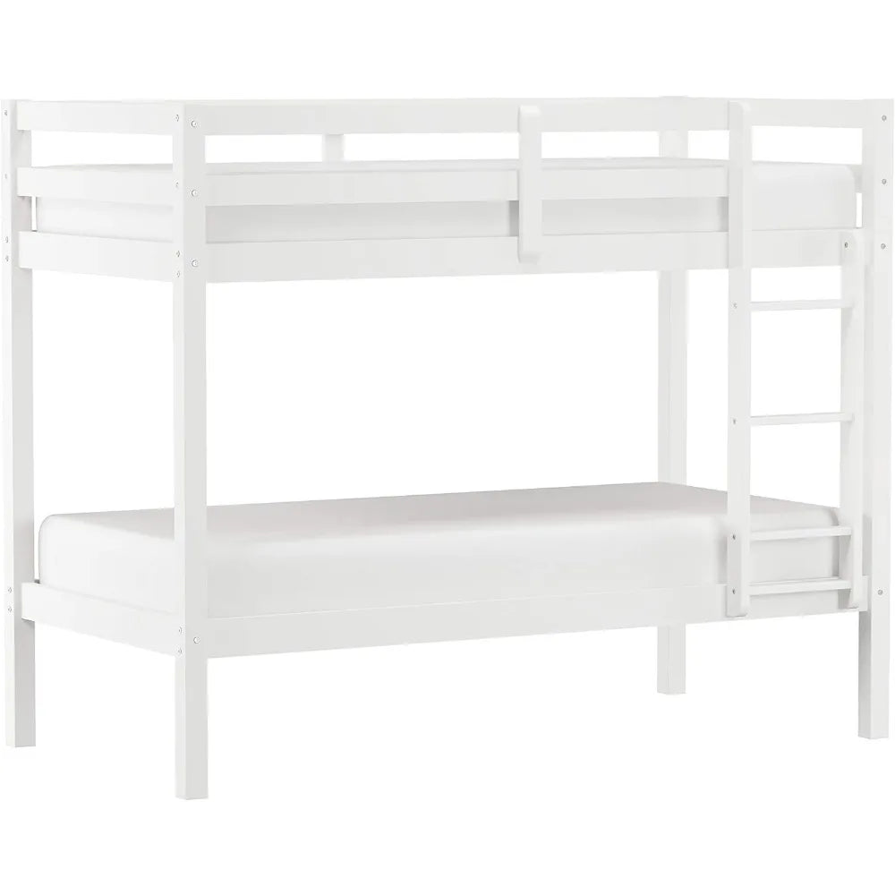 Kids and Teens Caspian Twin Bunk Bed, White