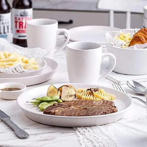 16-Piece Modern Stoneware Dinnerware Set