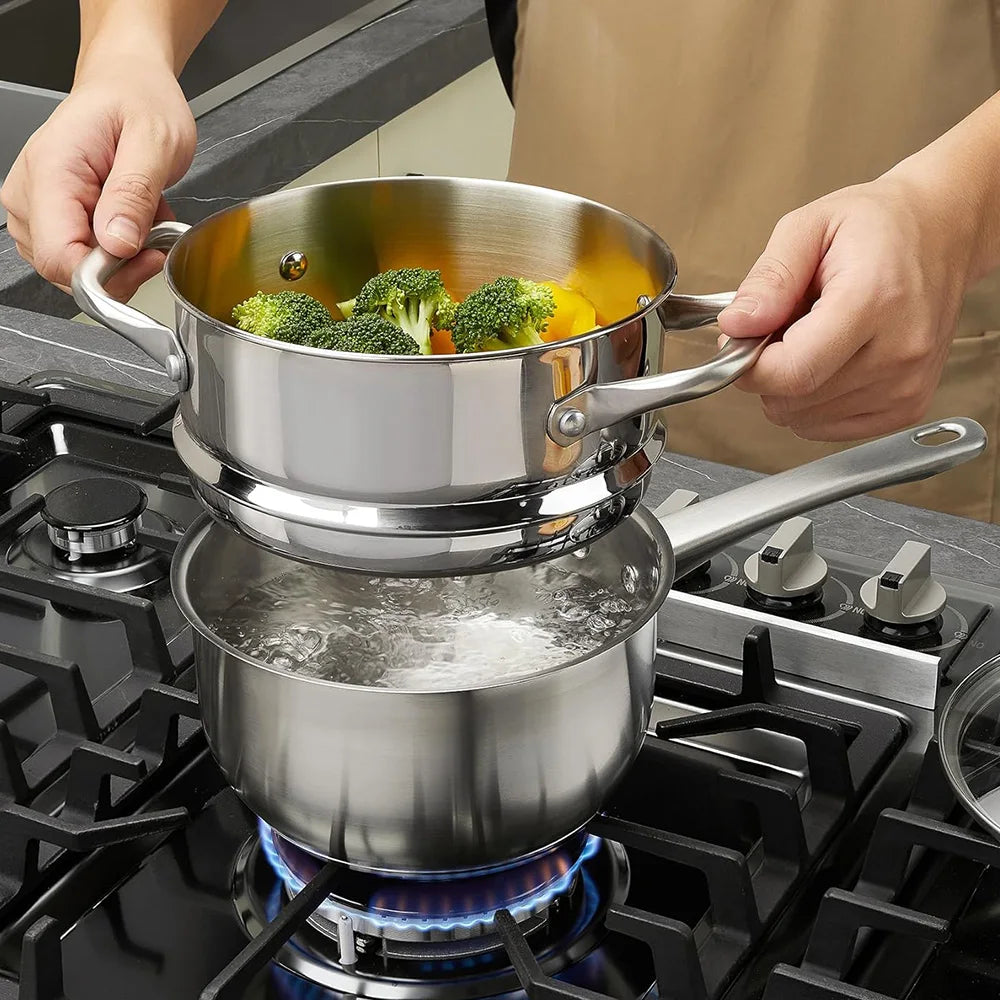 10pc Premium Stainless Steel Cookware Set