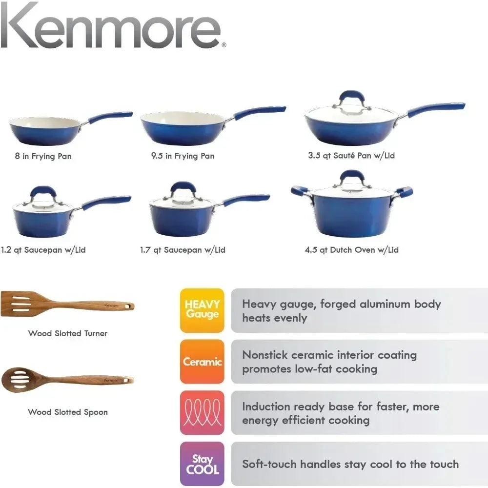 HEAVY-GAUGE FORGED ALUMINUM Non-stick Cookware Set