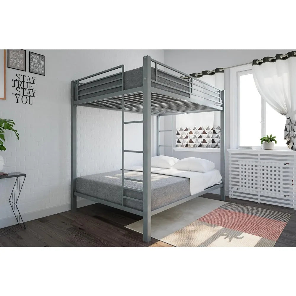 Full Size Kids Metal Bunk Bed Frame