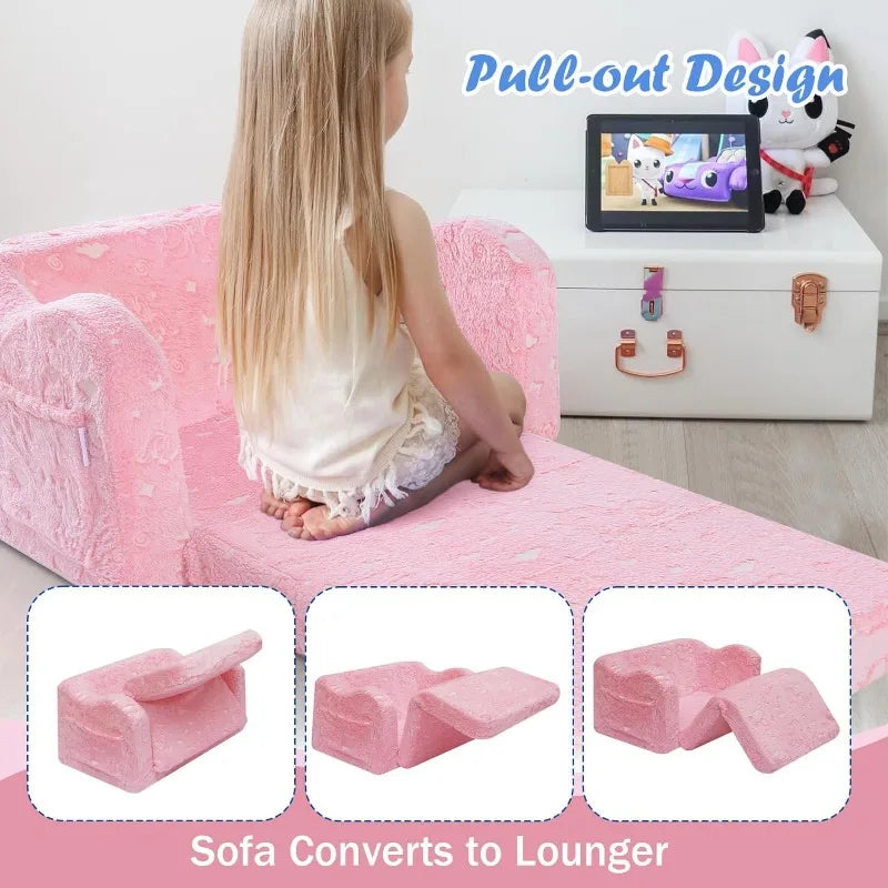 Comfy Baby Fold Out Convertible Sofa Couch