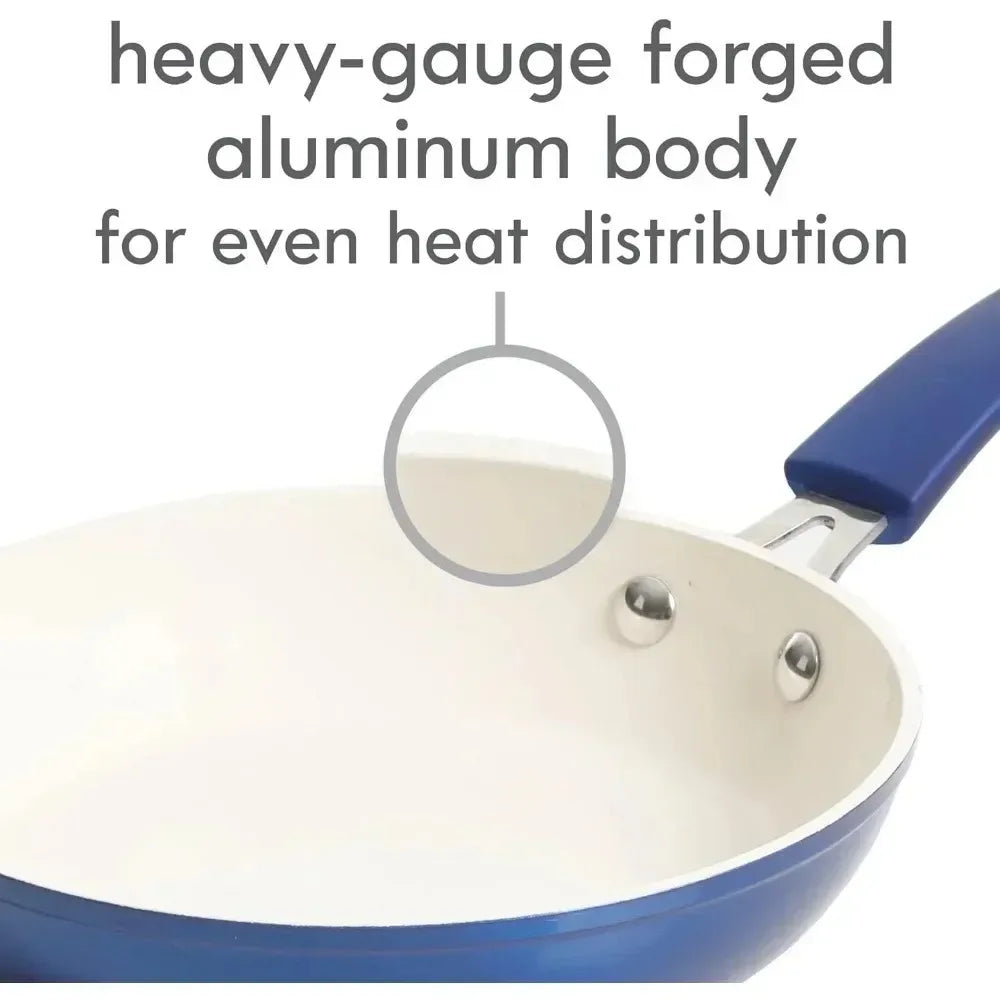 HEAVY-GAUGE FORGED ALUMINUM Non-stick Cookware Set