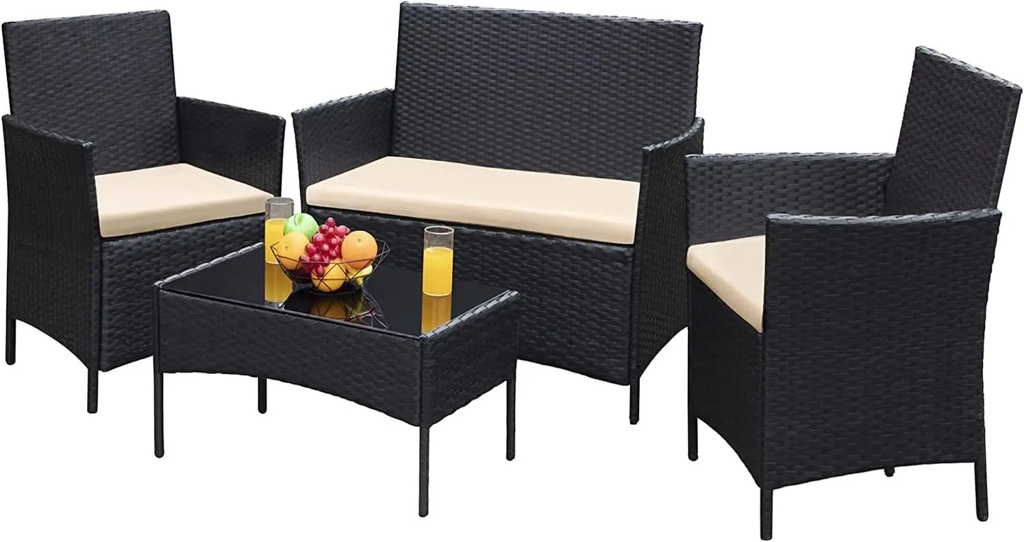 4 Piece Backyard Conversation Set