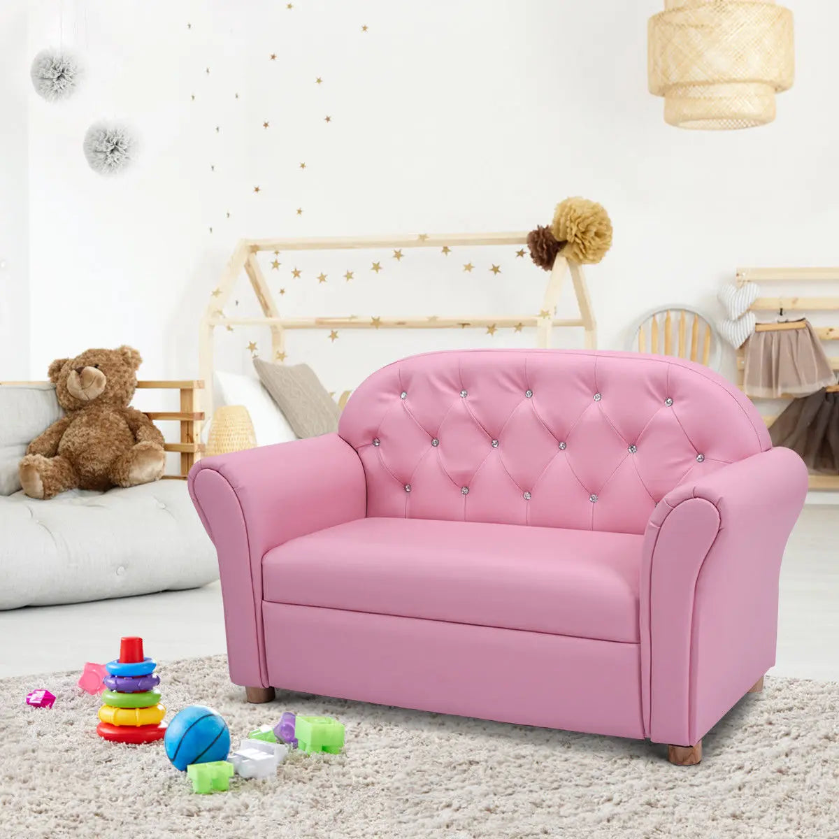 Kids Sofa Princess Armrest Lounge Couch