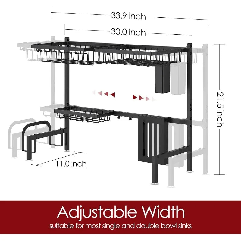 Large Capacity Stainless Steel Dish Drying Rack