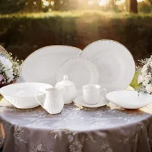 Royal Rose Floral 45-Piece Dinnerware Set