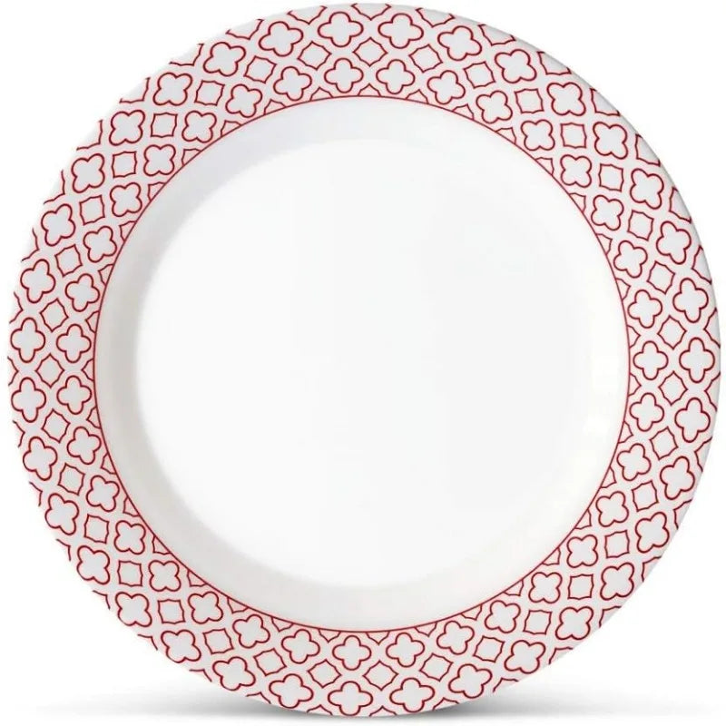 12-Piece Melamine Dinnerware Set - Service for 4, BPA free and dishwasher safe