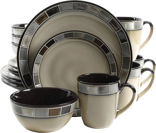 16-piece Spanish Inspired Dinnerware Set, Service for 4