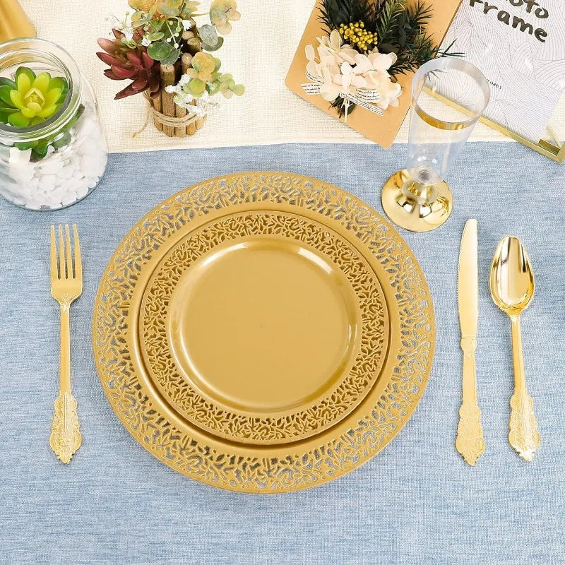 30-Guest Disposable Dinnerware Set