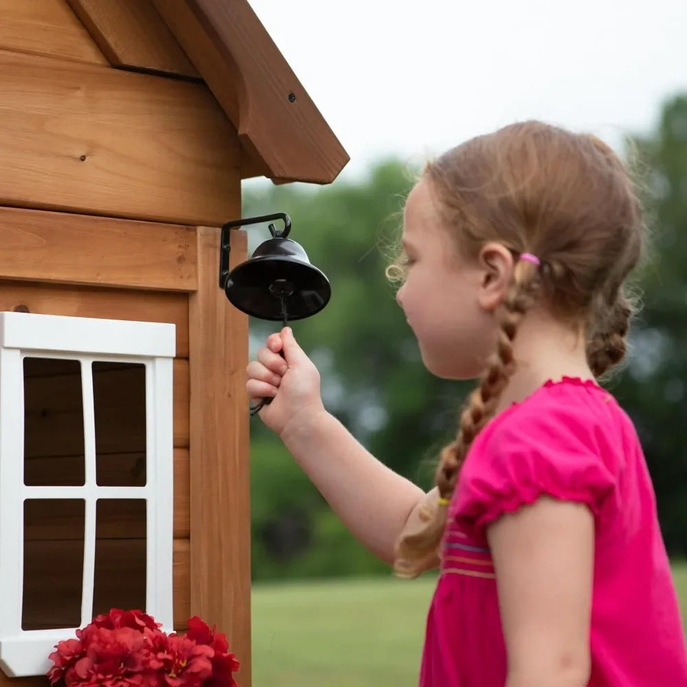 Backyard Discovery Aspen Country Style All Cedar Wooden Playhouse