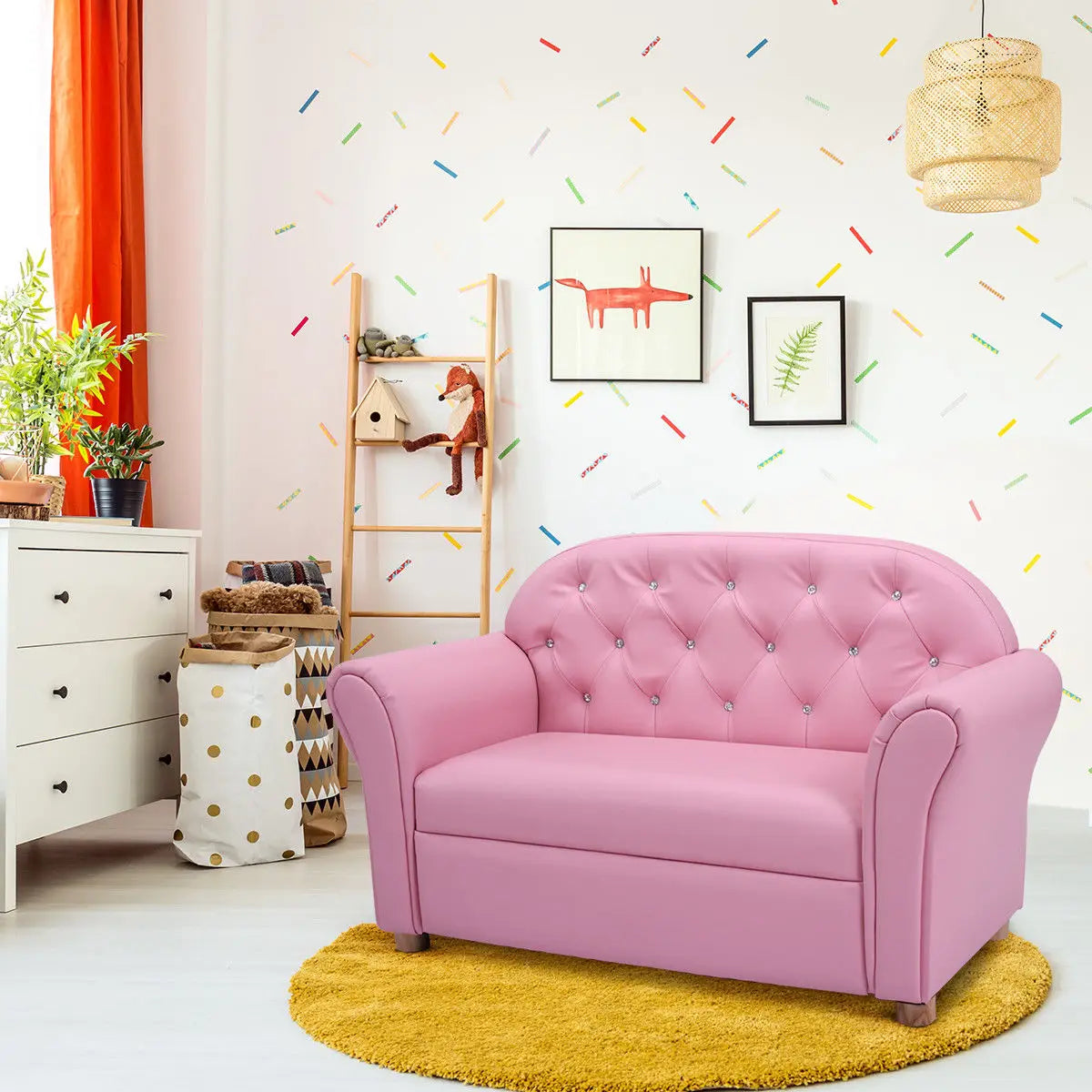 Kids Sofa Princess Armrest Lounge Couch