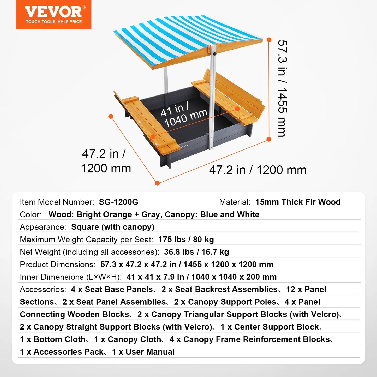 Children's Mini Playground Outdoor Sandbox