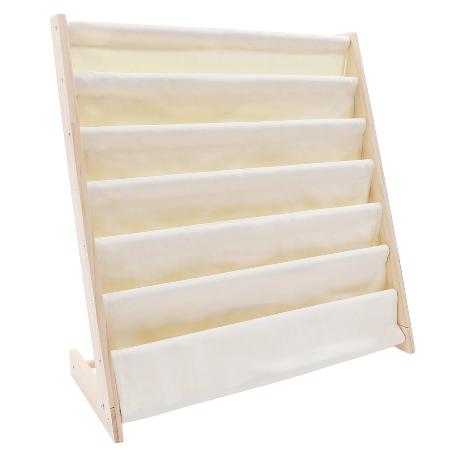 Natural Beige 6-Layer Book Rack