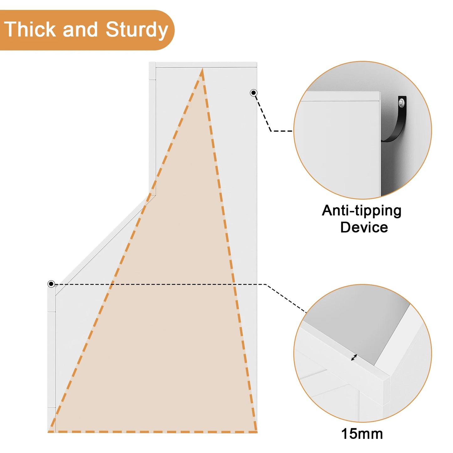 Kids' Bookcase Toy Storage Organizer Cabinet