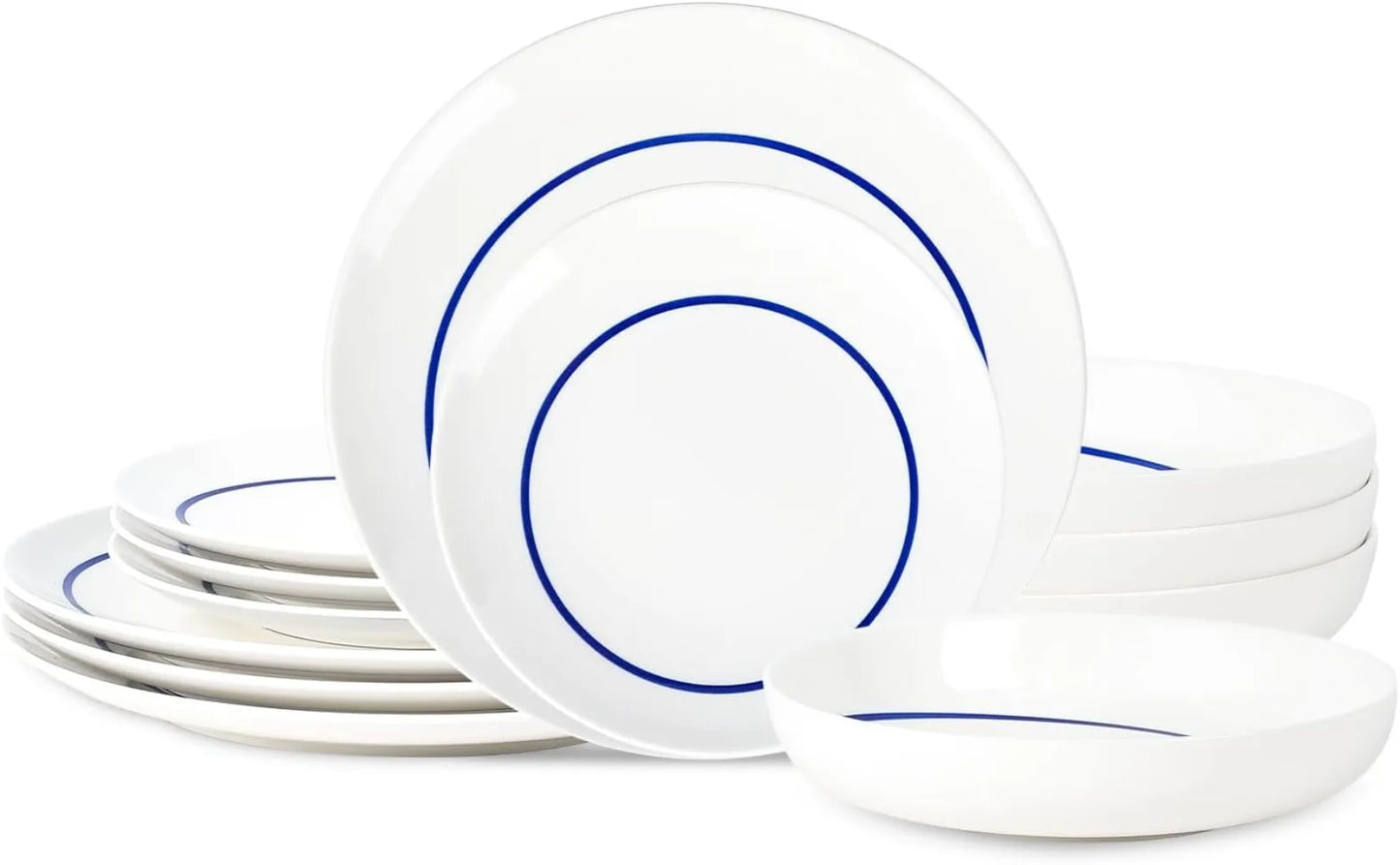 Stone Lain 12-Piece Porcelain Dinnerware Set