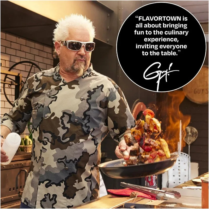 Guy Fieri's Flavortown Laser Titanium 12 Piece Non-stick Cookware Set