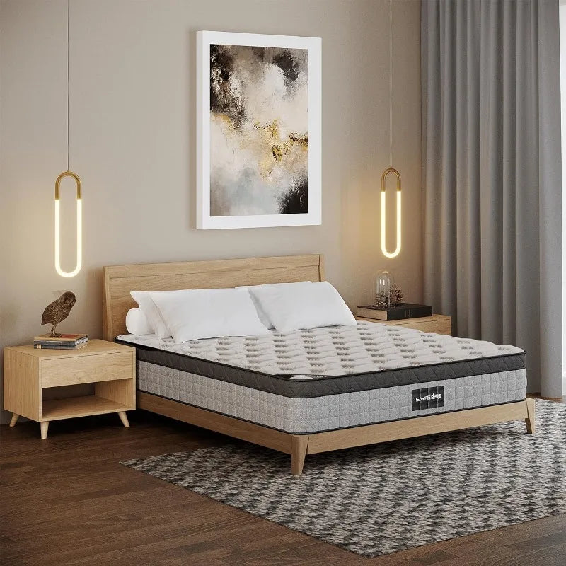 Cooling Gel Memory Foam Pocket Springs Hybrid Mattress in a Box