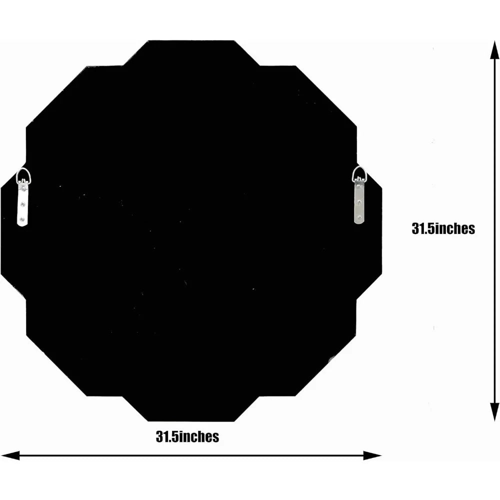 Helicoid Frameless Beveled Wall Decorating Mirror (31.5X31.5inches).