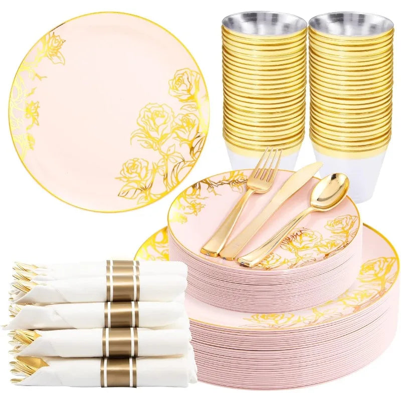 30-Guest Disposable Dinnerware Set