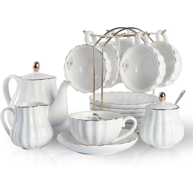 British Royal Series, Porcelain Tea Sets, Service for 6