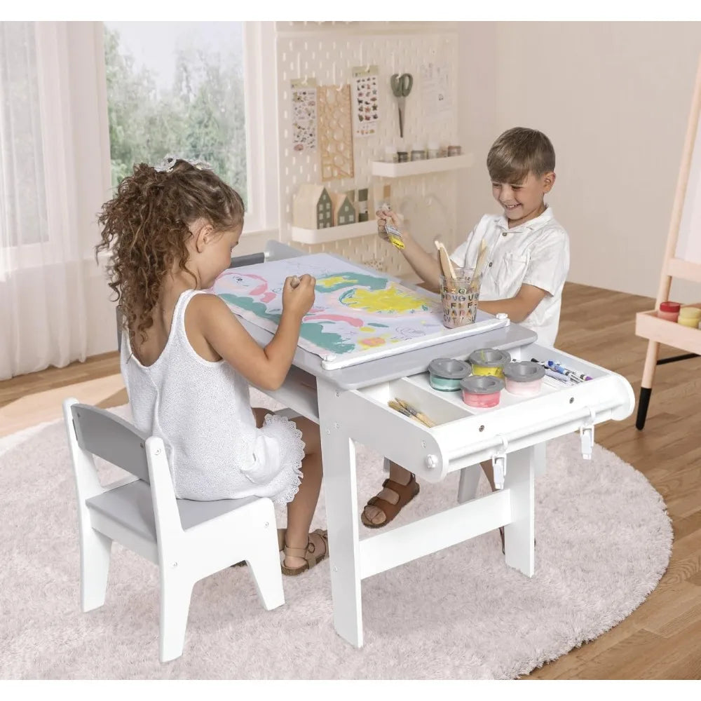 Kids Art /Activity Table Set with Chairs and Storage Bins