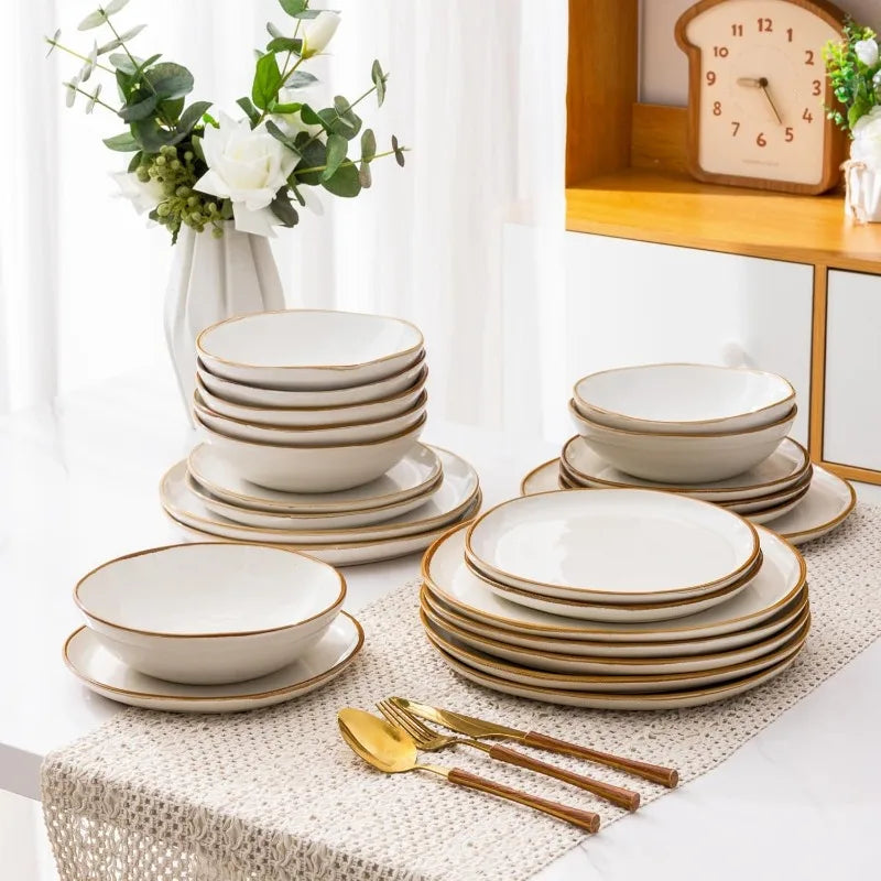 18 piece Handmade Ceramic Dinnerware Sets