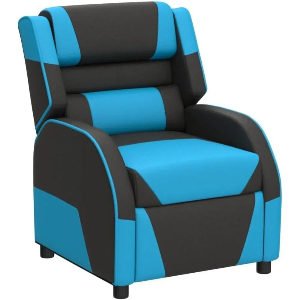 Kids/Youth Gaming Recliner Chair, Racing Style Game Sofa with Headrest and Lumbar Support