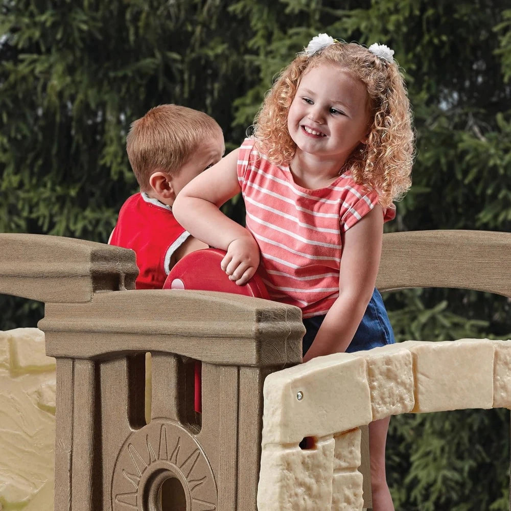 Woodland Climber II Kids Playset, Ages 2 –6 Years Old, Toddler Slide and Climbing Wall