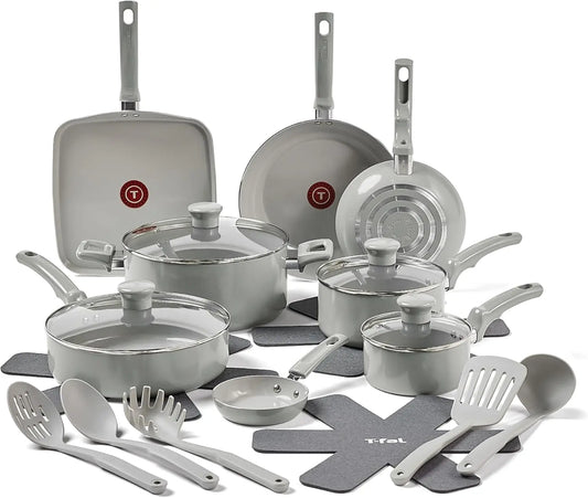 20 Piece Refresh Ceramic Non Stick Cookware Set