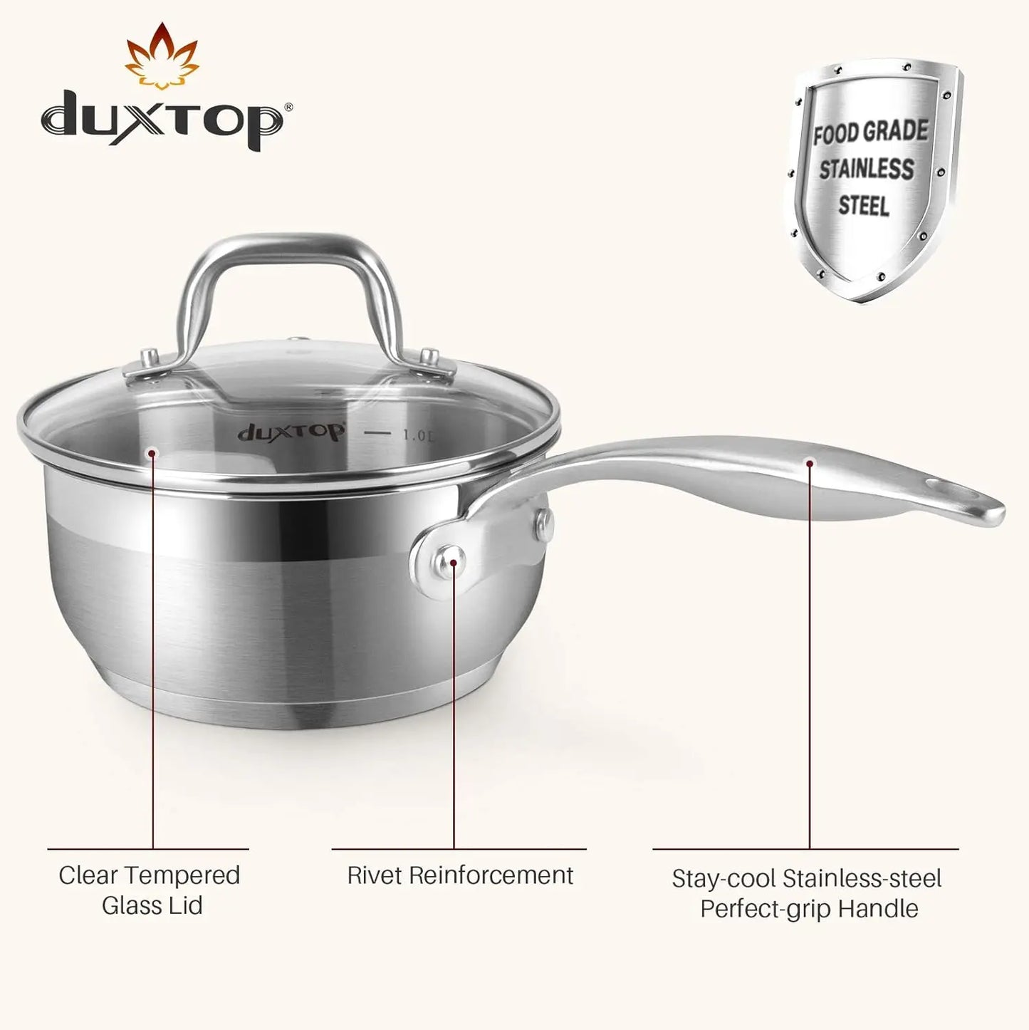 19PC Professional Stainless Steel Induction Cookware Set