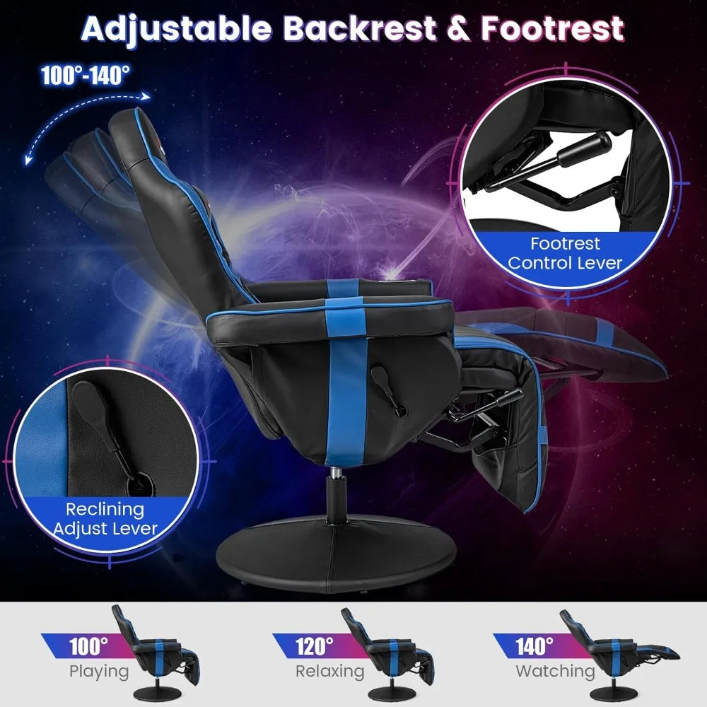 Adjustable Massage Gaming Recliner Chair
