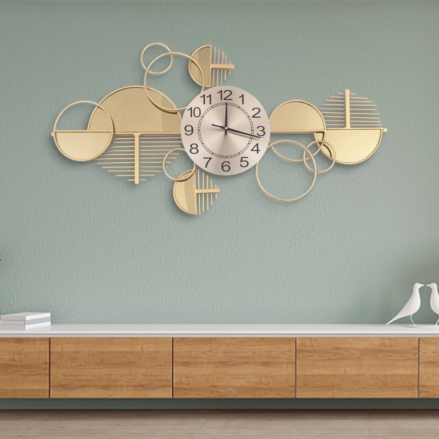 Large Golden Modern Minimalist Metal Wall