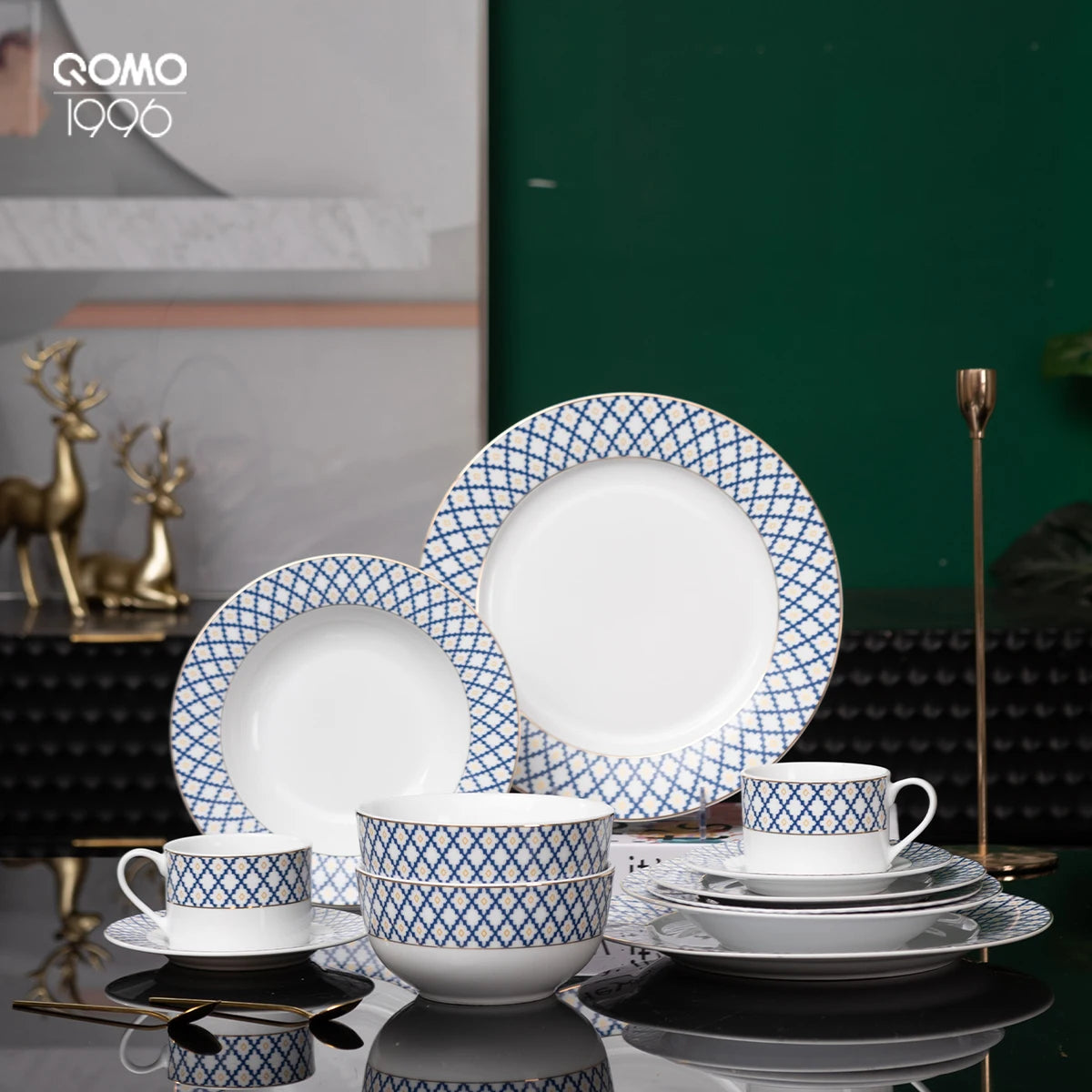 12/24 pieces Porcelain Dinnerware Set