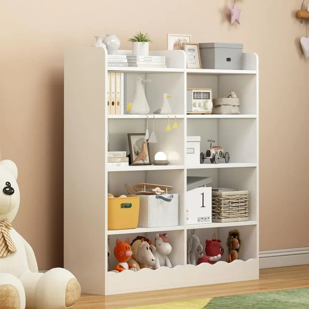 10 Cube, Kids Bookshelf and Toy Storage Organizer