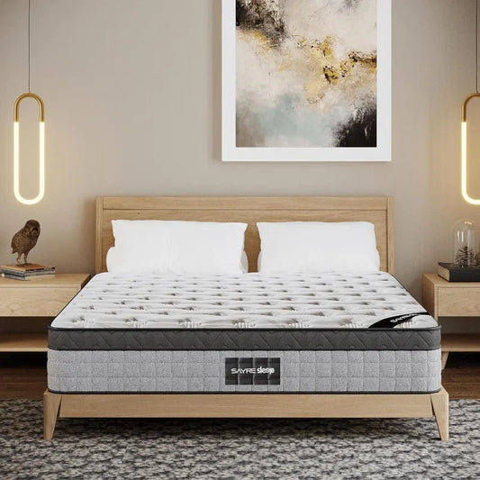 Cooling Gel Memory Foam Pocket Springs Hybrid Mattress in a Box