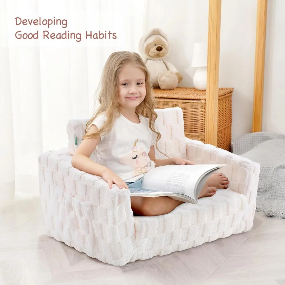 2-in-1 Flannel Fold Out Kid's Couch