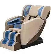 Full Body Zero Gravity Chair with 8 Fixed Massage Rollers,6 Auto Modes, Waist Heated, Bluetooth Speaker