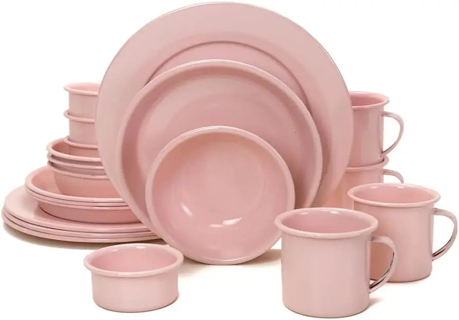 20-Piece Splattered Ceramic Tableware Set