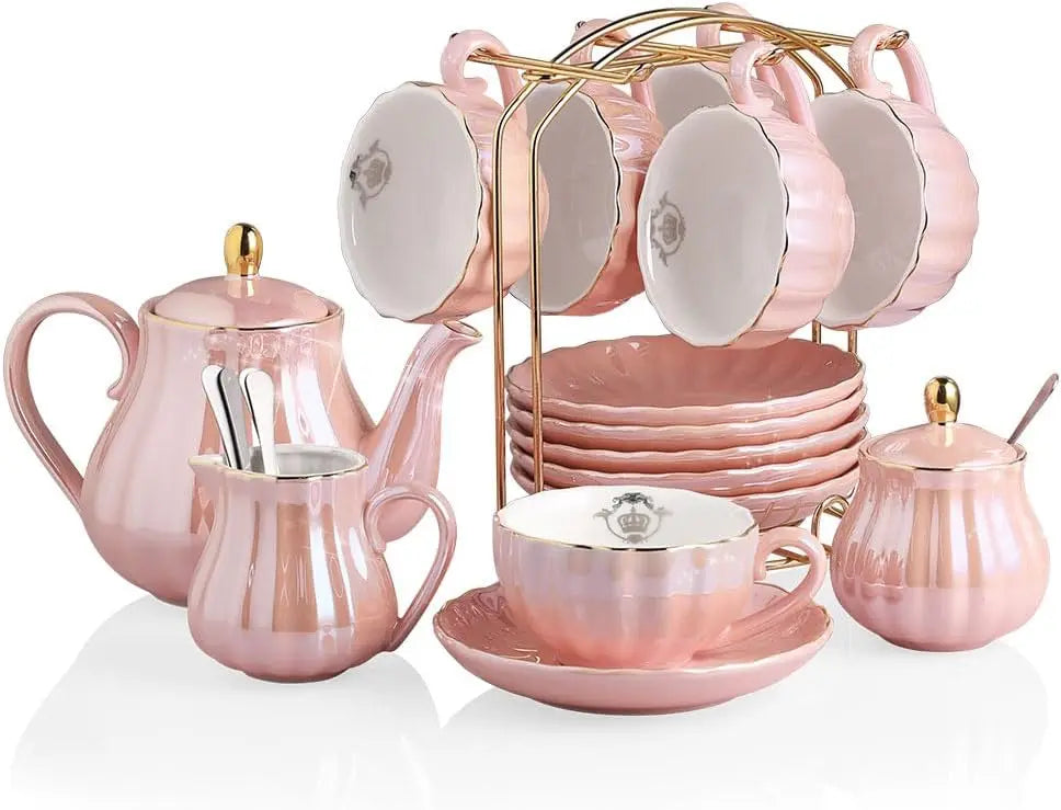 British Royal Series, Porcelain Tea Sets, Service for 6