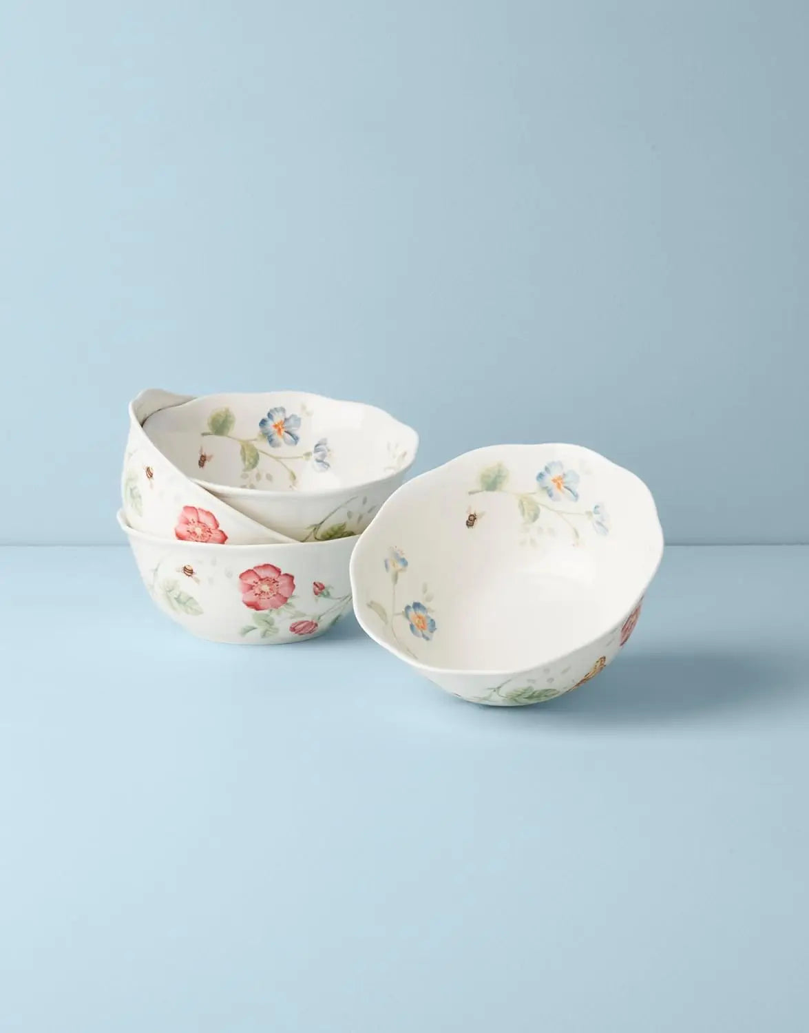 Ceramic Butterfly Meadow 28-Piece Dinnerware Set