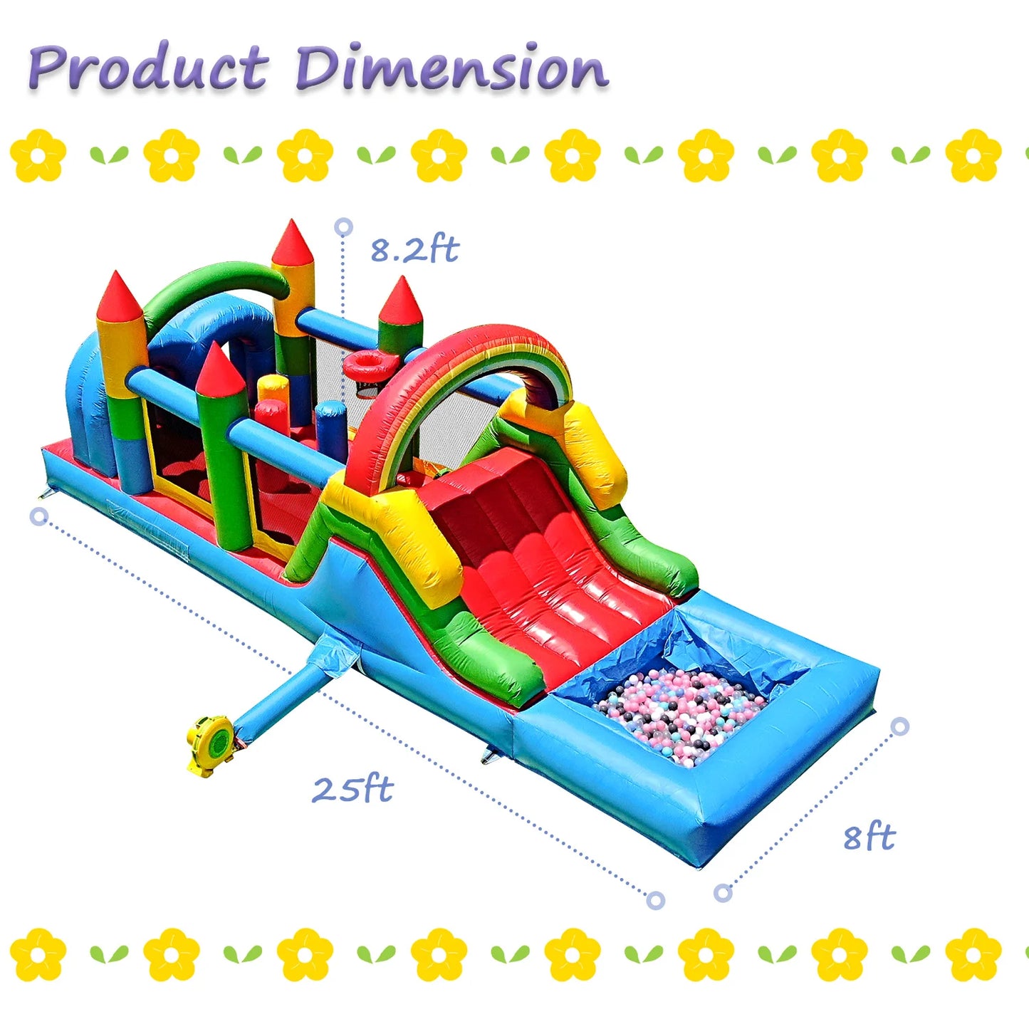 Commercial Inflatable Bounce House, with Blower