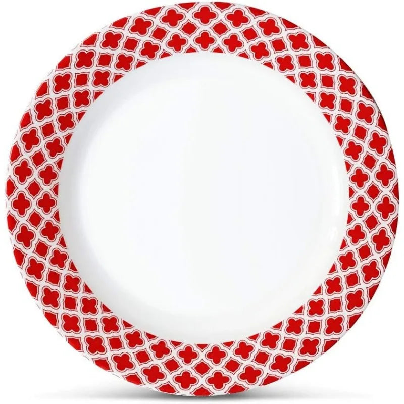 12-Piece Melamine Dinnerware Set - Service for 4, BPA free and dishwasher safe