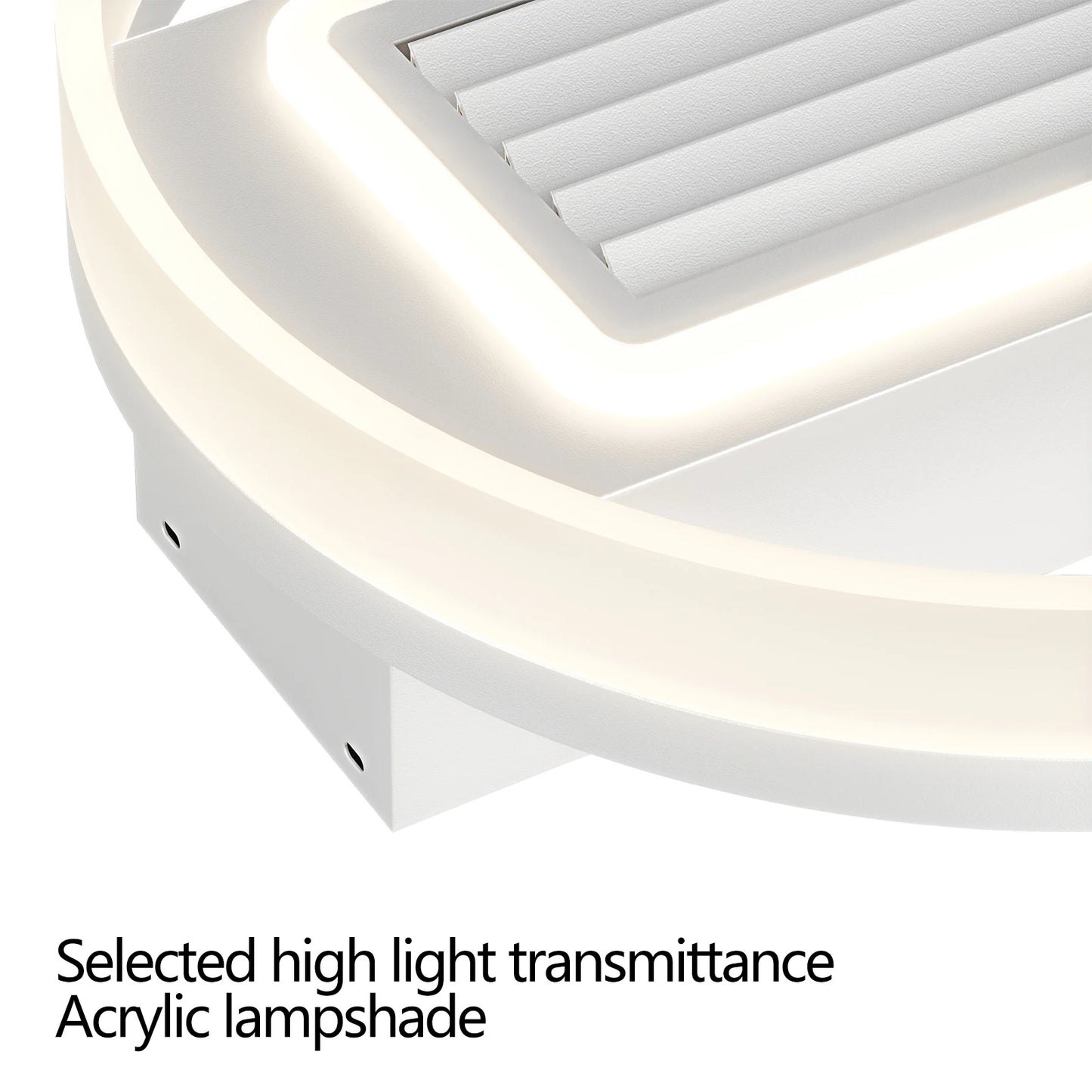 19.7" Modern Crystal LED 2-in-1 Ceiling Fan Light