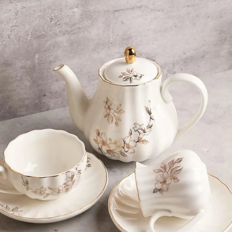 British Royal Series, Porcelain Tea Sets, Service for 6