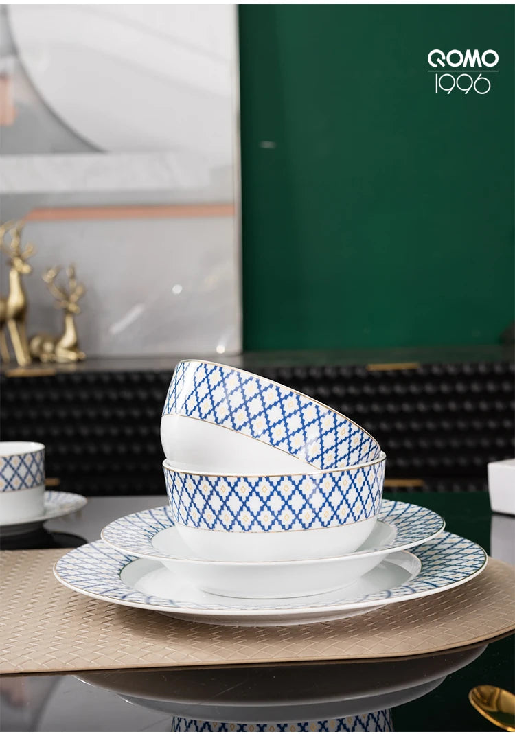 12/24 pieces Porcelain Dinnerware Set