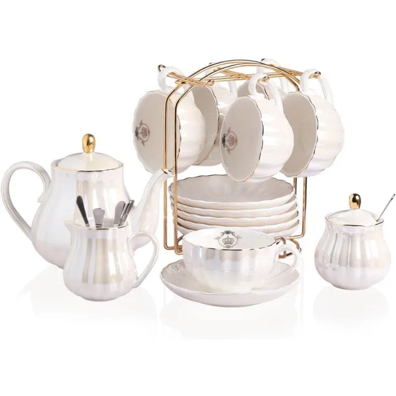 British Royal Series, Porcelain Tea Sets, Service for 6